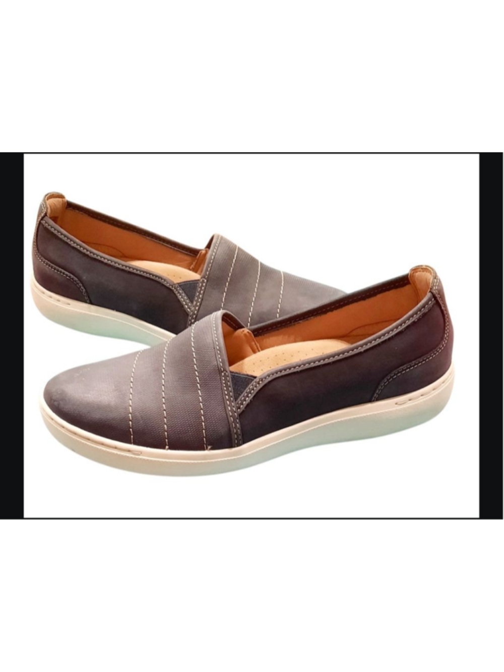 Clarks Nalle Violet Shoes Womens 11 M Slip On Casual Comfort Low Top Flats Blue